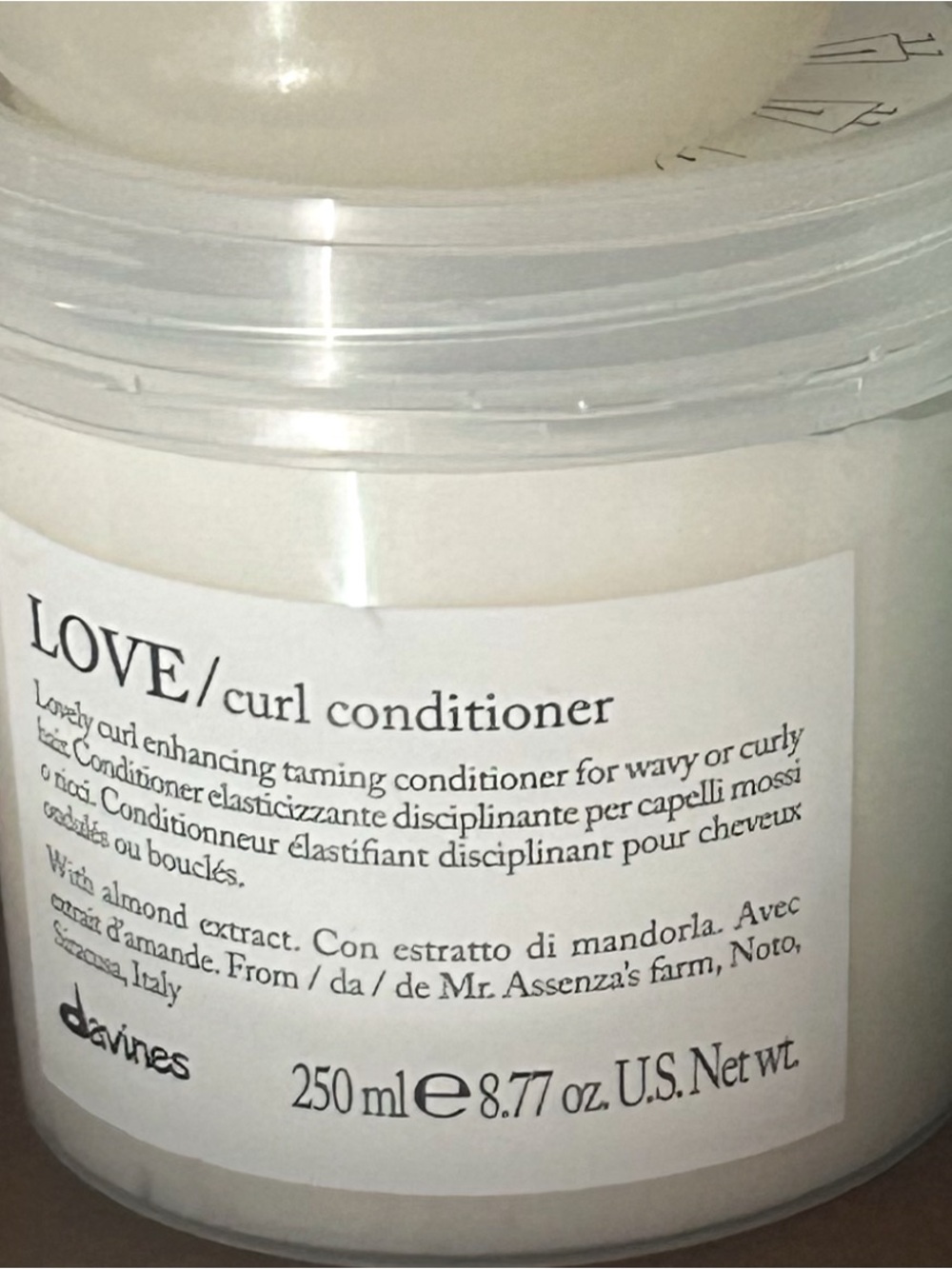 Davines LOVE/ Curl Conditioner — Cream 8.77 oz
